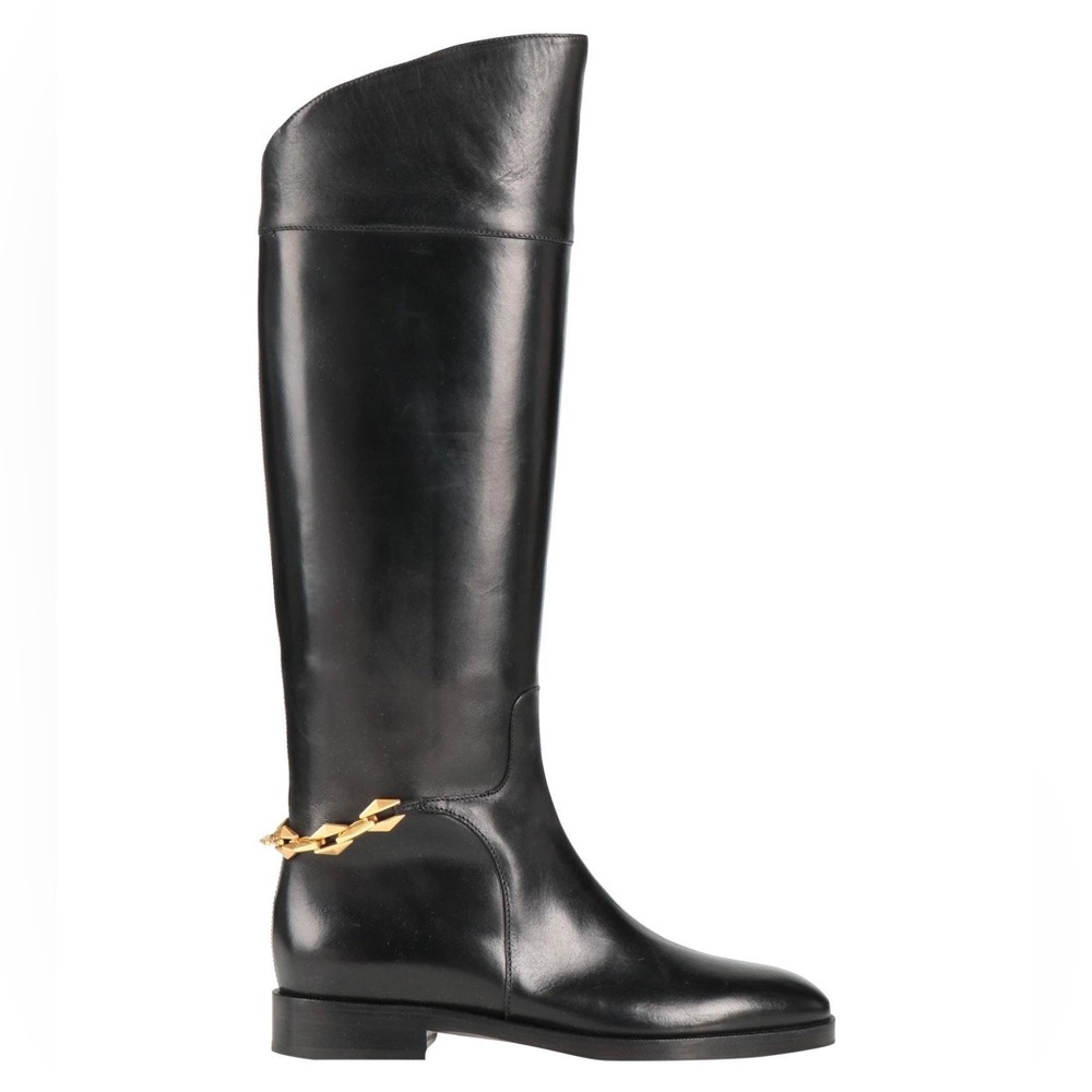 New Jimmy Choo Nell leather knee-high boots $1,695 39.5